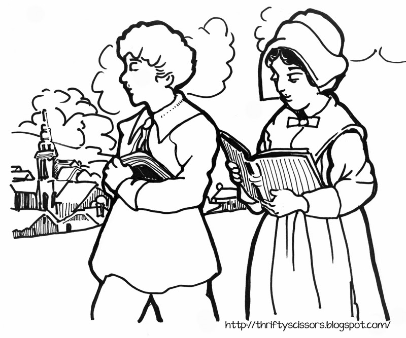 800x667 Coloring Pages Of Pilgrims Thrifty Scissors