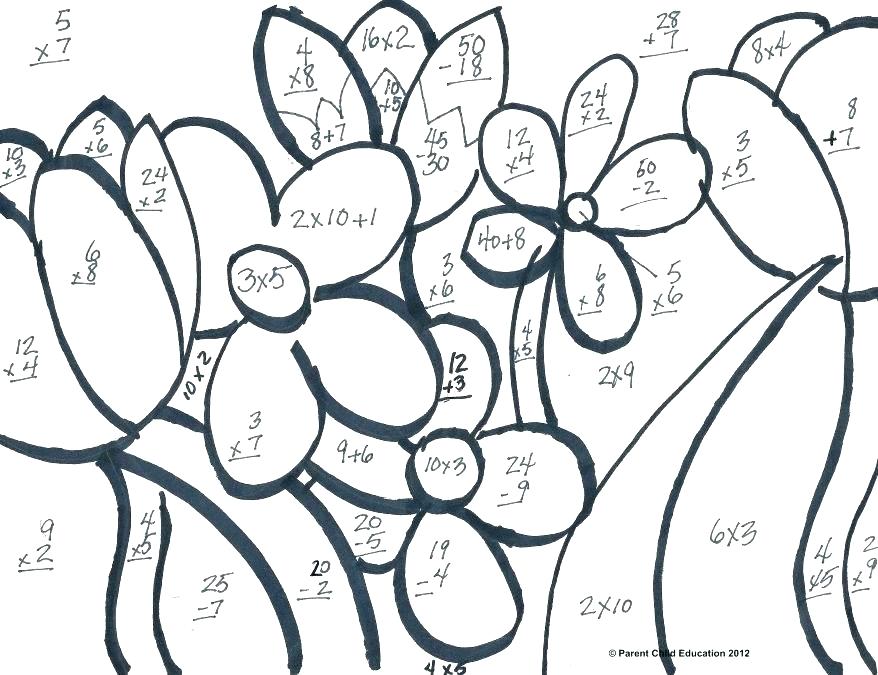 878x675 Second Grade Coloring Pages Grade Coloring Pages Multiplication