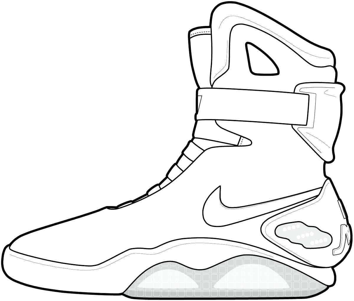 1200x1021 Edge Printable Tennis Shoe Coloring Pages Jordan Shoes Free