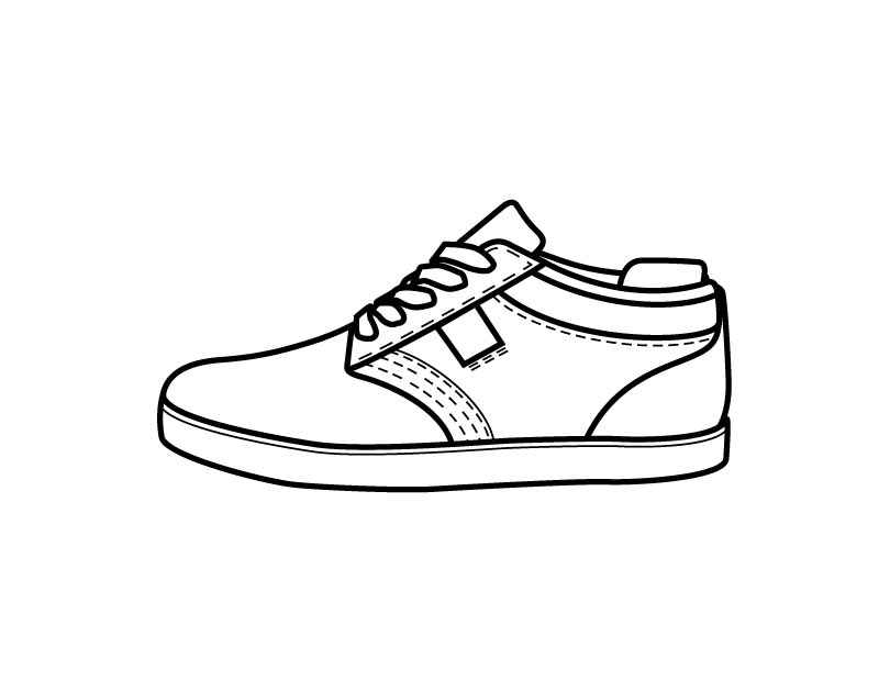 810x630 Shoes Pictures To Color Printable Shoe Coloring Page