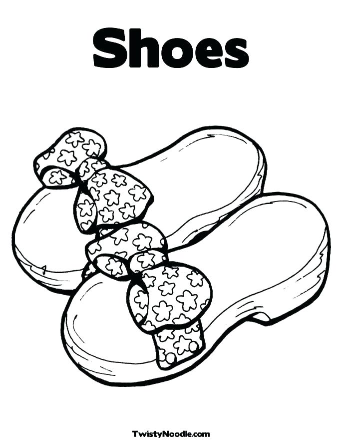 685x886 Coloring Pages Of Shoes Coloring Pages Shoes Drawn Shoe 3 Coloring