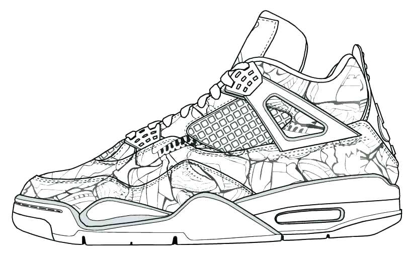 819x507 Coloring Pages Of Shoes Printable Shoe Coloring Page From Coloring