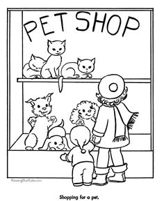 236x288 Food Shopping Coloring Picture To Print And Color Educational