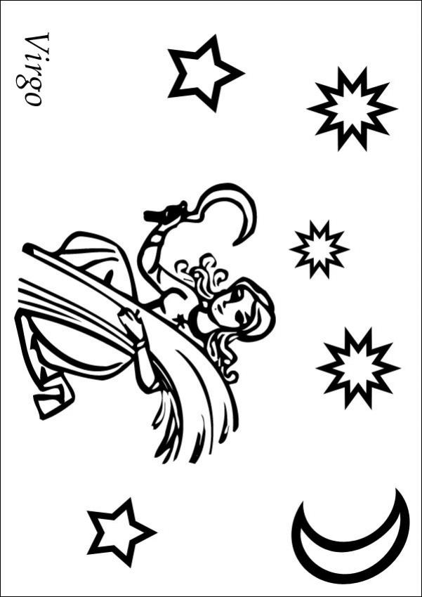601x850 Virgo Coloring Pages