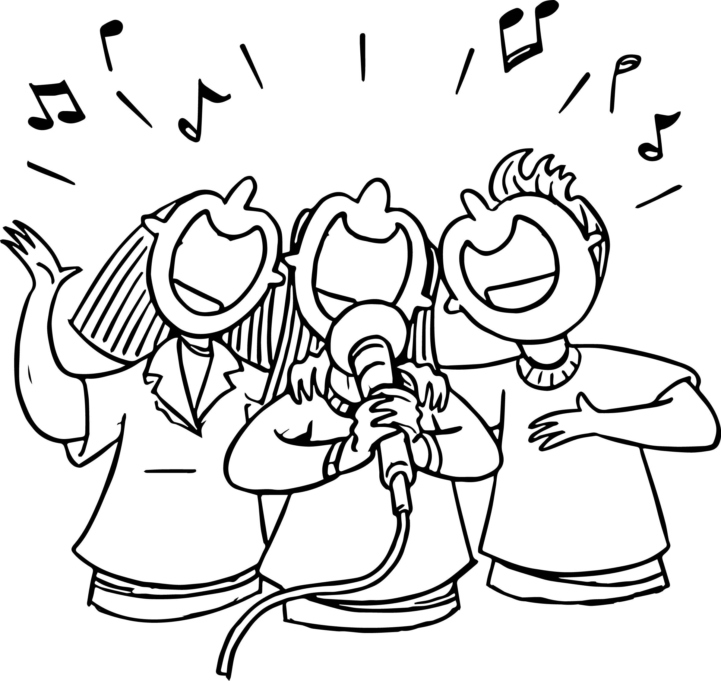 Coloring Pages Sing