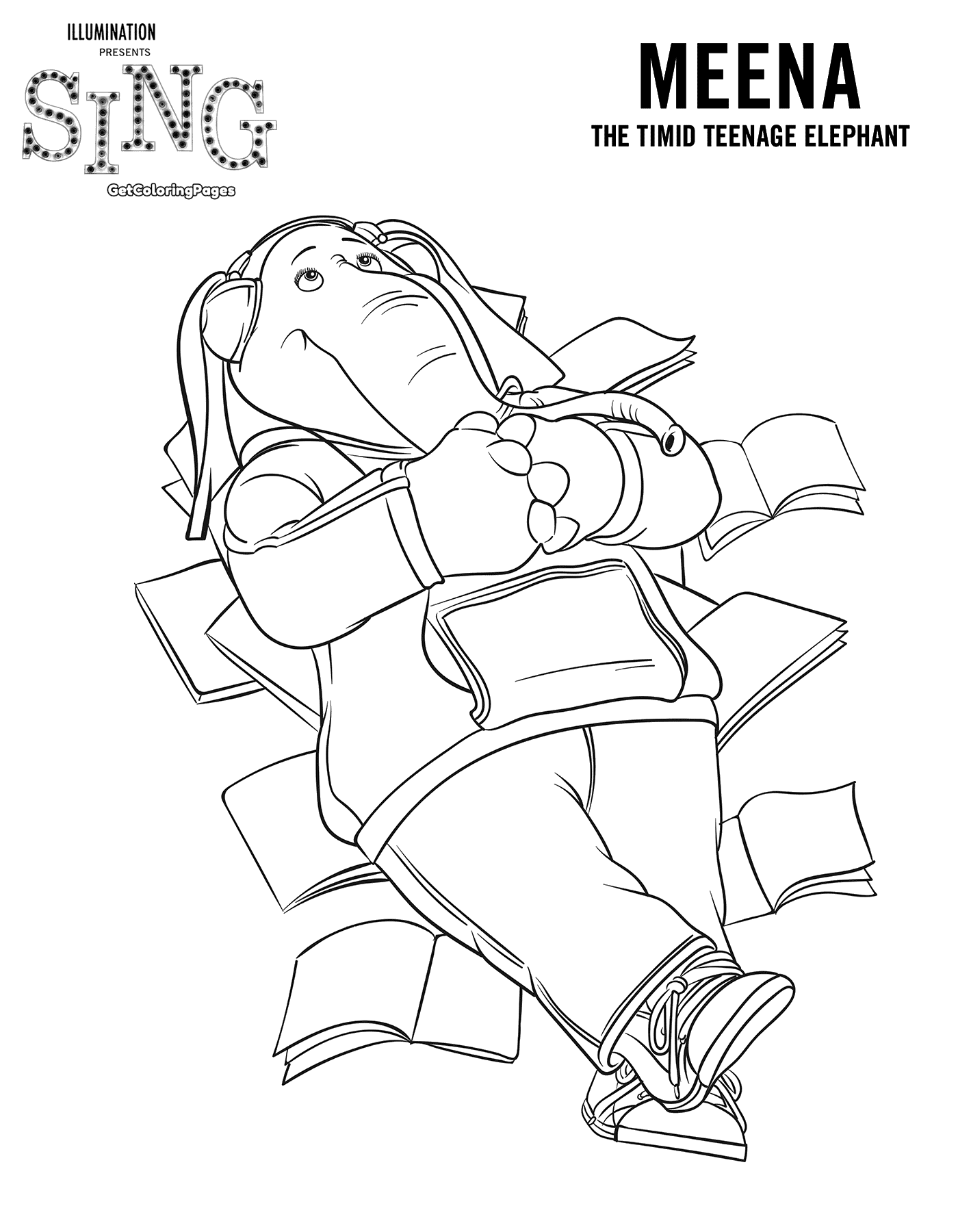1400x1800 Top 30 Sing Movie Coloring Pages