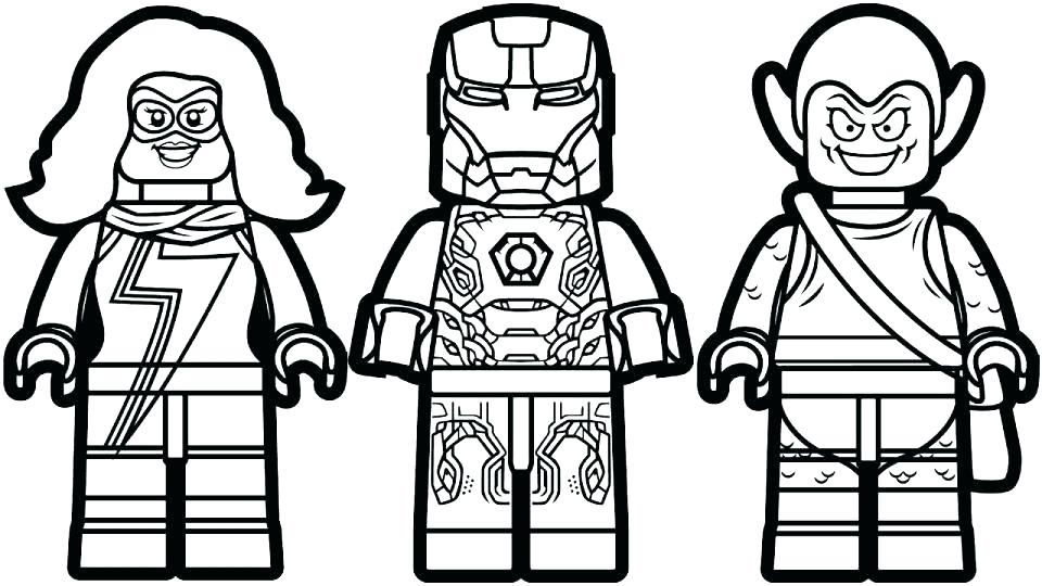 960x540 Superheroes Coloring Pages