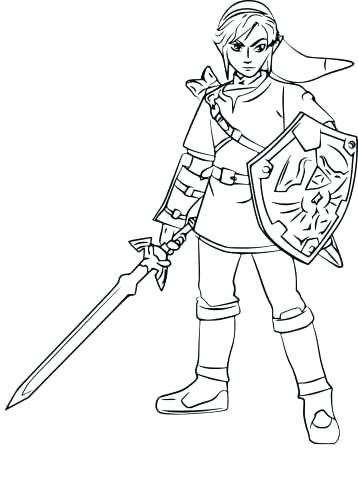 358x480 Master Sword Coloring Pages Library O Half Sleeve Legend Of Master