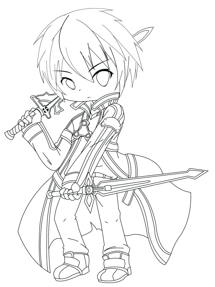 736x981 Sword Art Online Coloring Pages Sword Art Online Coloring Page