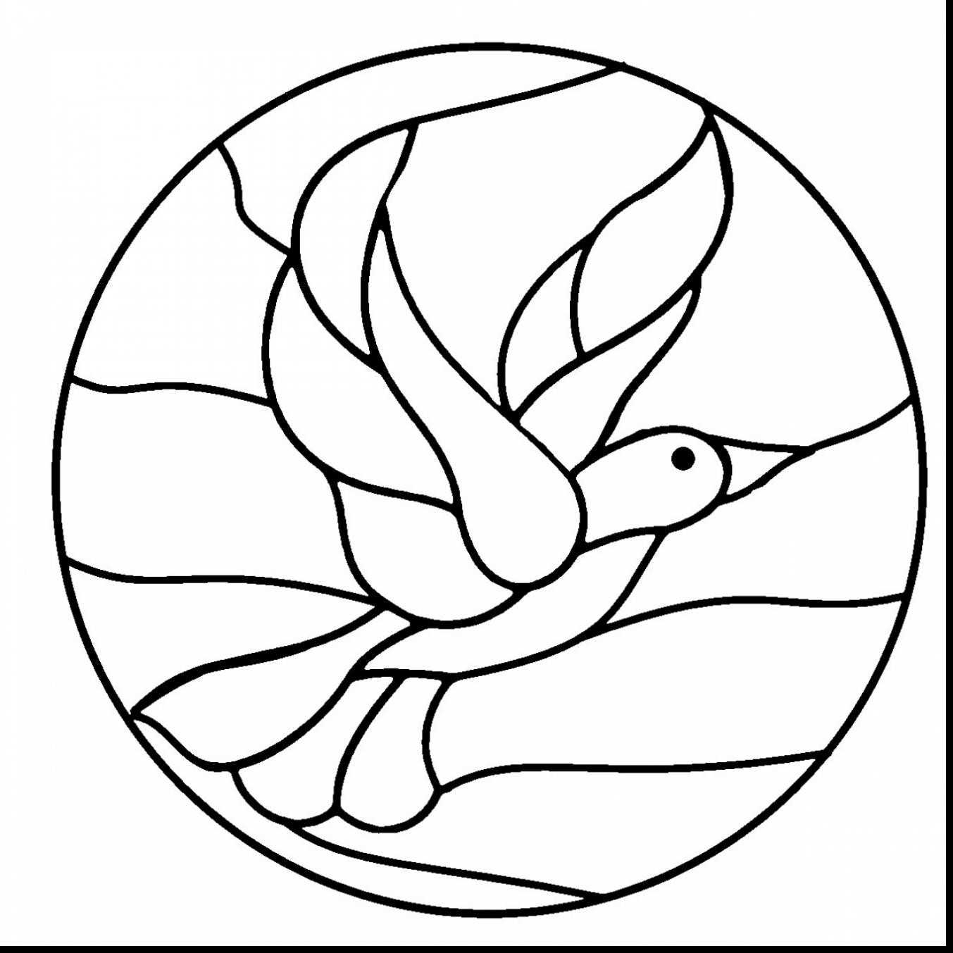 1353x1353 Glass Coloring Pages 4 Regarding Stained Idea