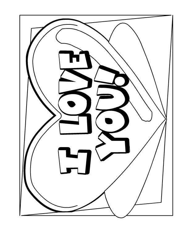 628x796 Coloring Pages That Say I Love You 515862