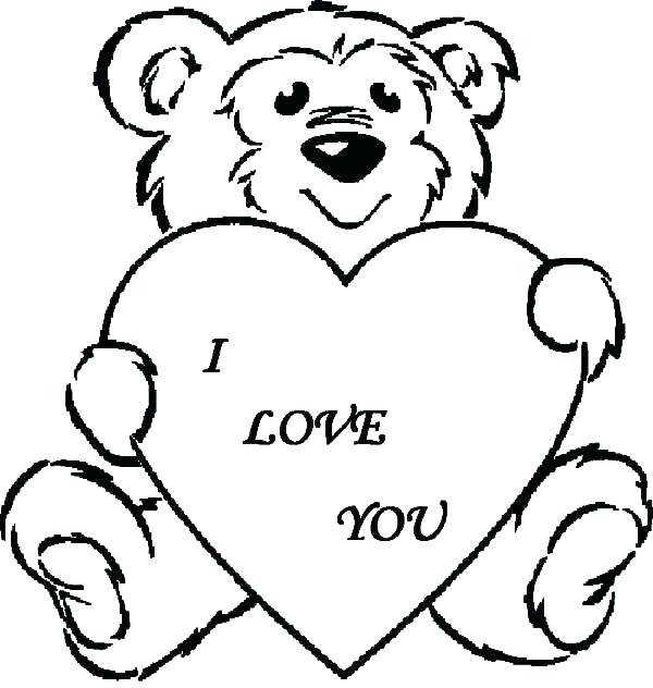 600x632 Coloring Pages That Say I Love You Coloring Pages That Say I Love