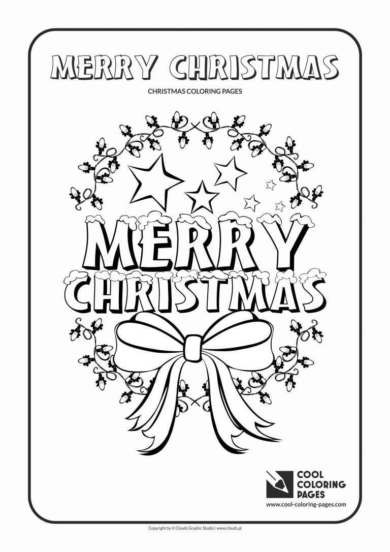 768x1086 Merry Christmas Coloring Pages