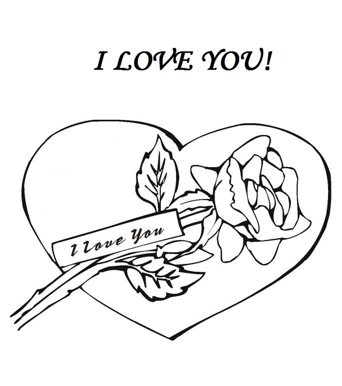685x774 I Love You Coloring Pages