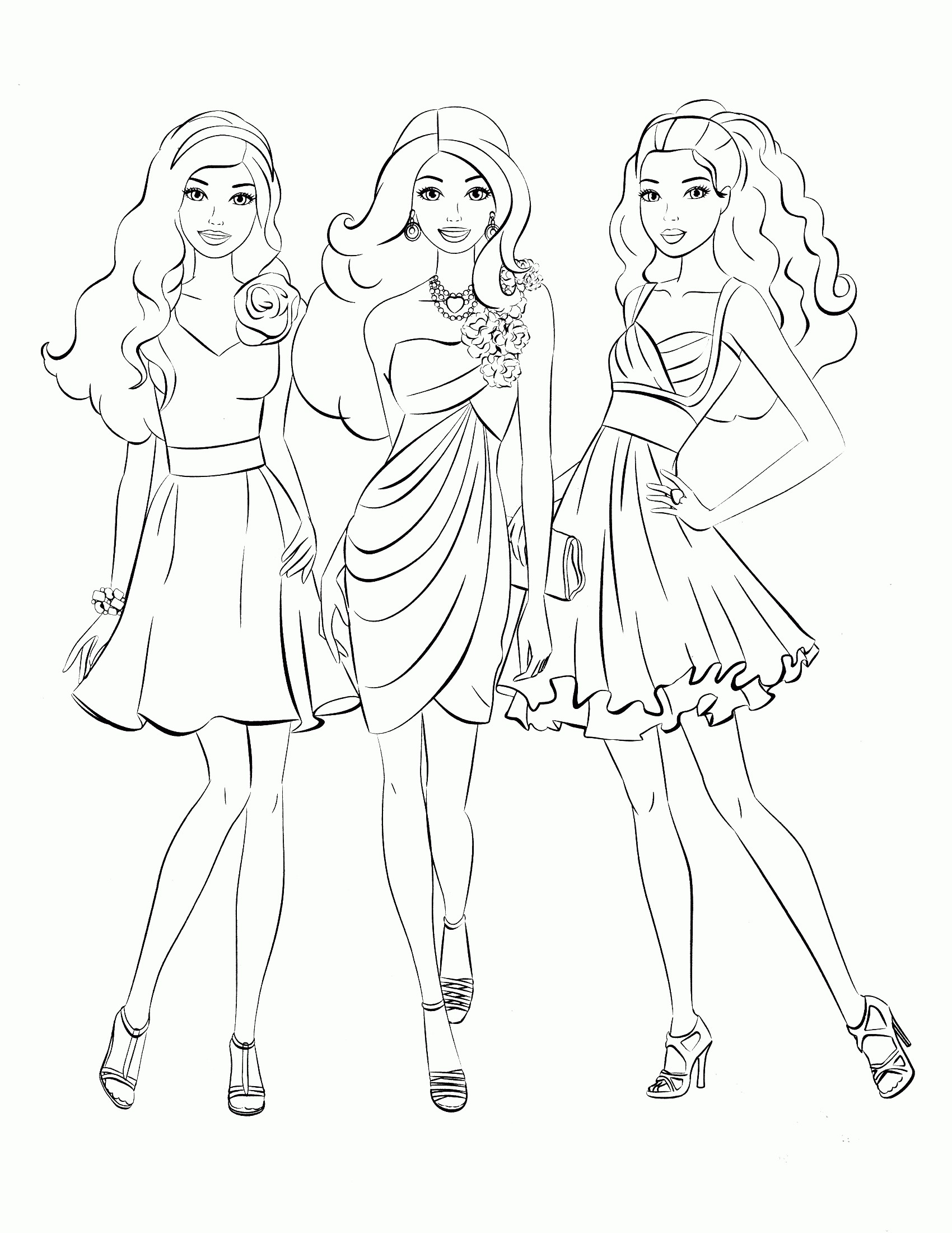 1700x2200 Barbie Coloring Pages That You Can Print Fresh Free Printable