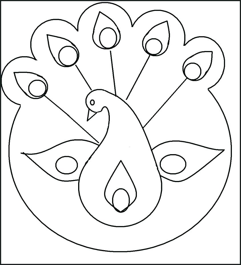 845x930 Peacock Pictures To Color Peacock Color Pages Peacock Color Page