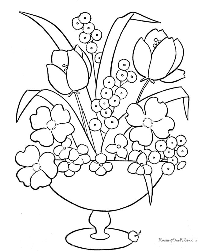Coloring Pages To Print Flowers