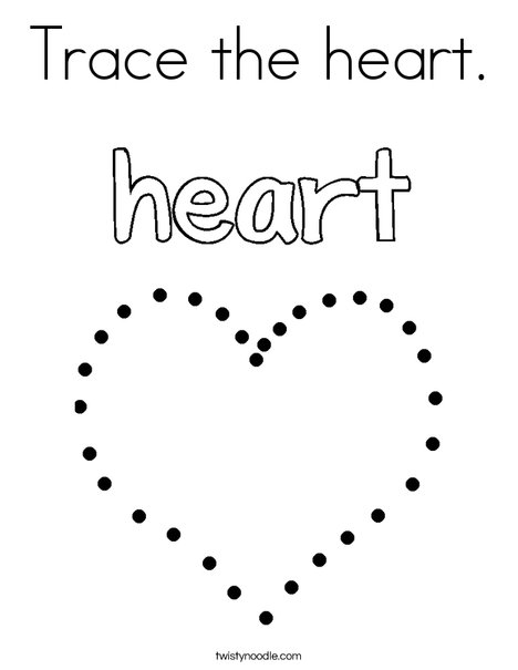 468x605 Trace The Heart Coloring Page