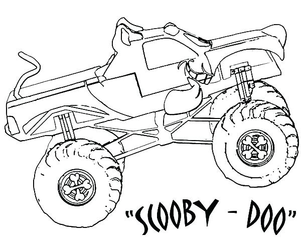 600x480 Coloring Pages Truck Monster Jam Monster Truck Coloring Pages