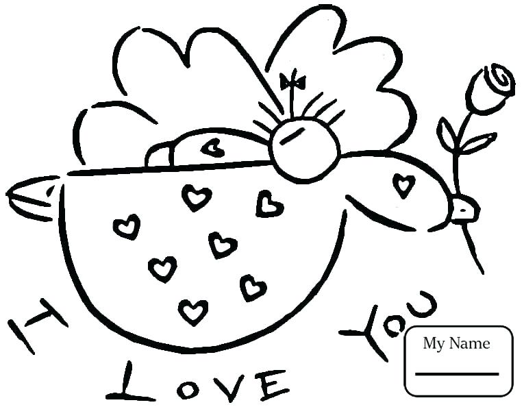 Coloring Pages Valentines Day Cards