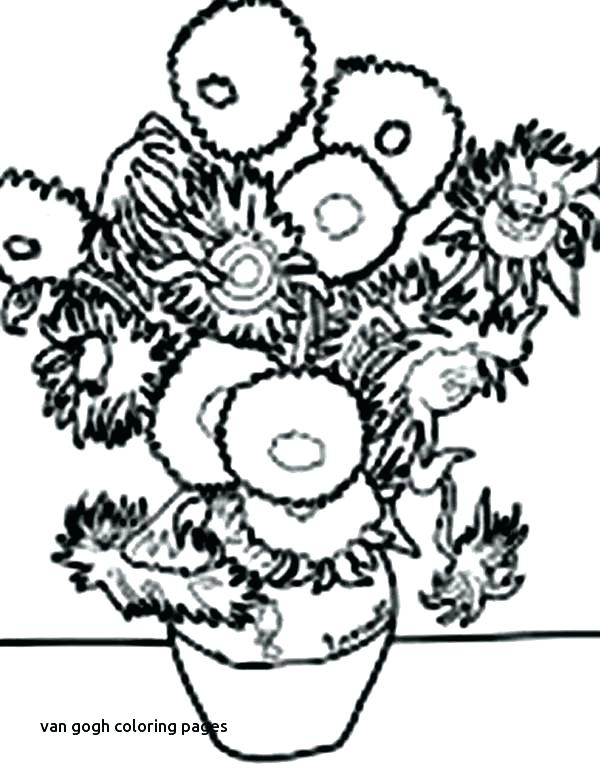 600x777 Van Gogh Coloring Pages Van Coloring Pages Printable Coloring Book