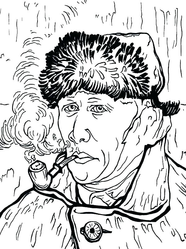 600x800 Van Gogh Coloring Pages Van Sunflowers Coloring Page Sunflower