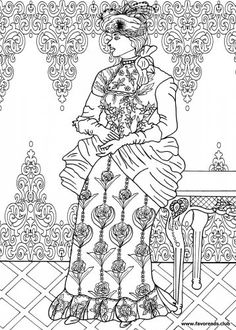 236x330 The Best Free Adult Coloring Book Pages Victorian Era, Adult
