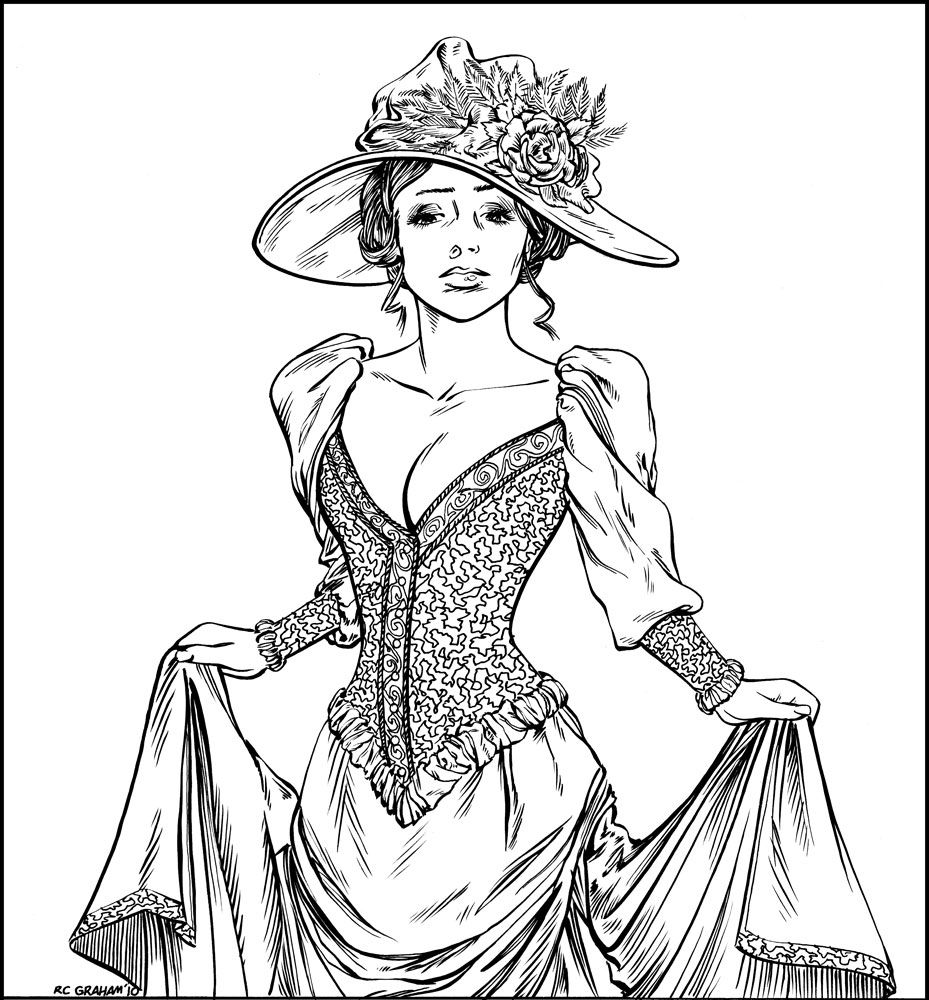 929x1000 Victorian Era Coloring Pages Victorian By Renonevada