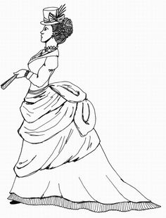 236x310 Victorian Fashion Coloring Pages Printables