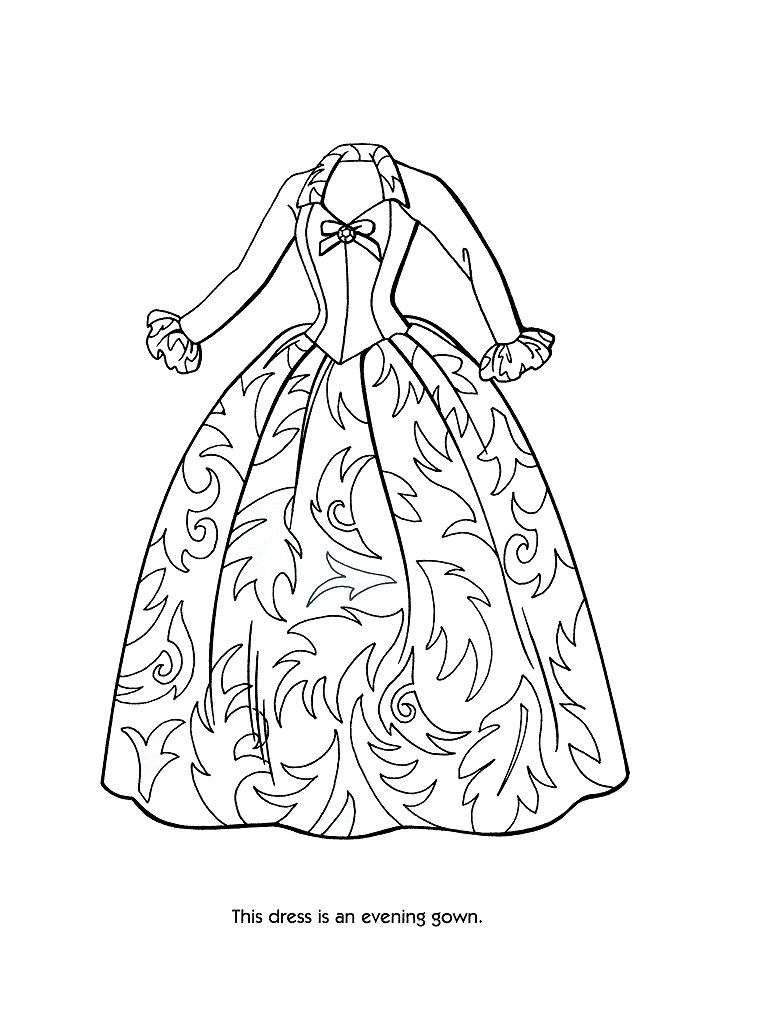 768x1024 Victorian Coloring Pages Of Women's Dress Coloring Pages 36