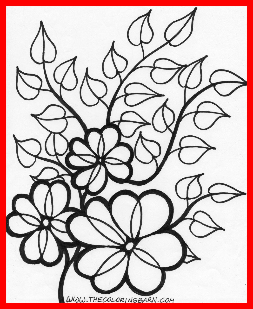 1050x1285 Amazing Flower Vines Coloring Page Wild Printable For Pics Of Kids