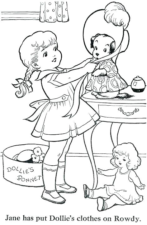 472x720 Vintage Coloring Book Pages Vintage Coloring Pages 1 Free Vintage