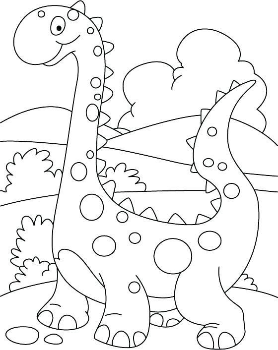 560x706 Dinosaur Color Pictures Dinosaur Color Pages Walking Cute Coloring