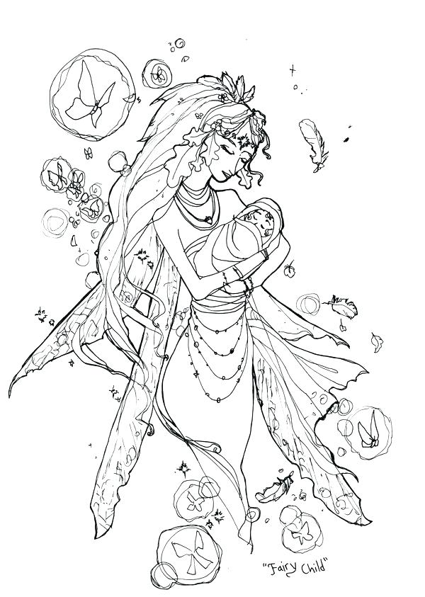 600x843 Fairy Coloring Pages For Kids Coloring Pages Draw A Fairy Coloring