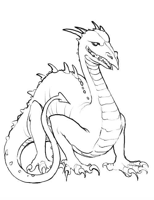500x650 Color The Dragon Coloring Pages In Websites Kids Colouring Pages