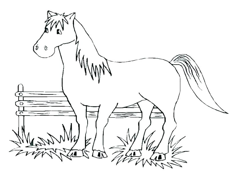 850x601 Mustang Horse Coloring Pages Wild Horses Free Printable M