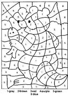 236x334 Hard Color By Number Pages Color By Numbers Page