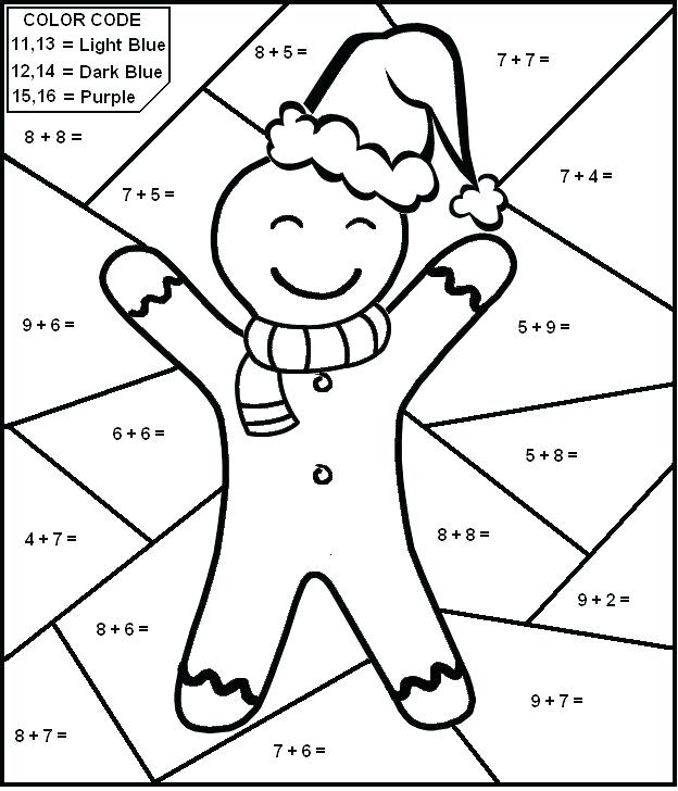 624x728 Christmas Color By Number Pages Color By Number Coloring Pages