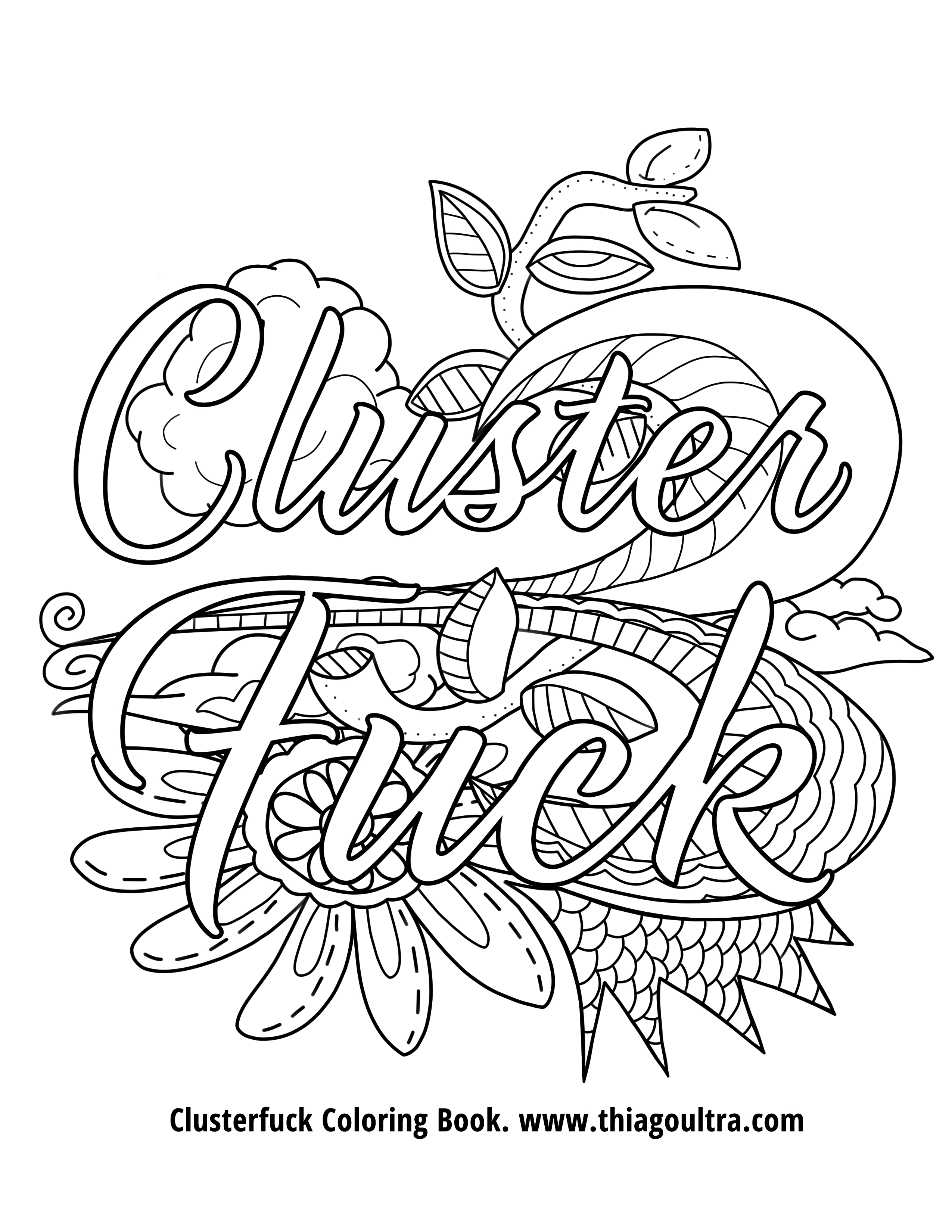 2550x3300 Profitable Free Printable Coloring Pages For Adults Only Swear