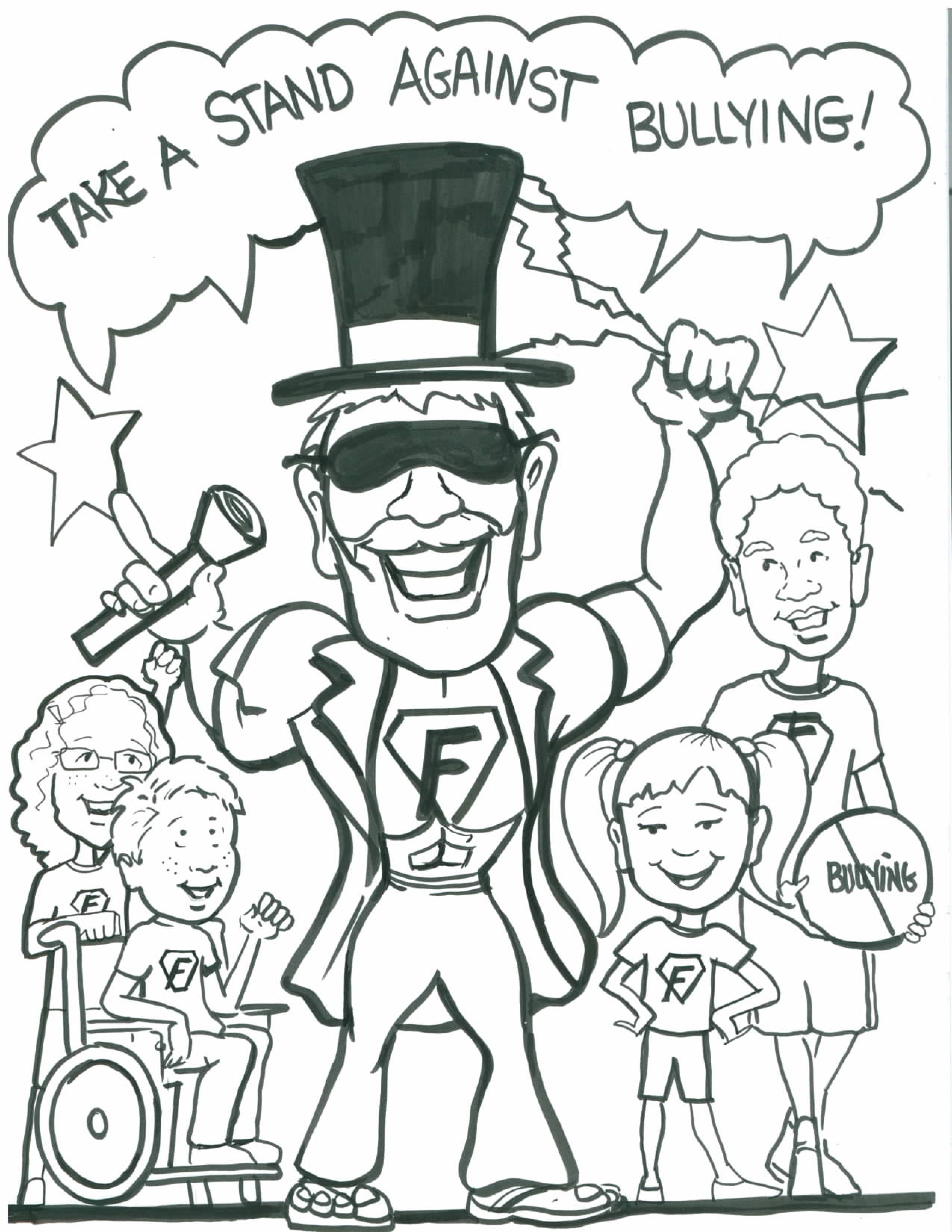 2550x3300 Bullying Coloring Pages Free Printable Coloring Worksheets