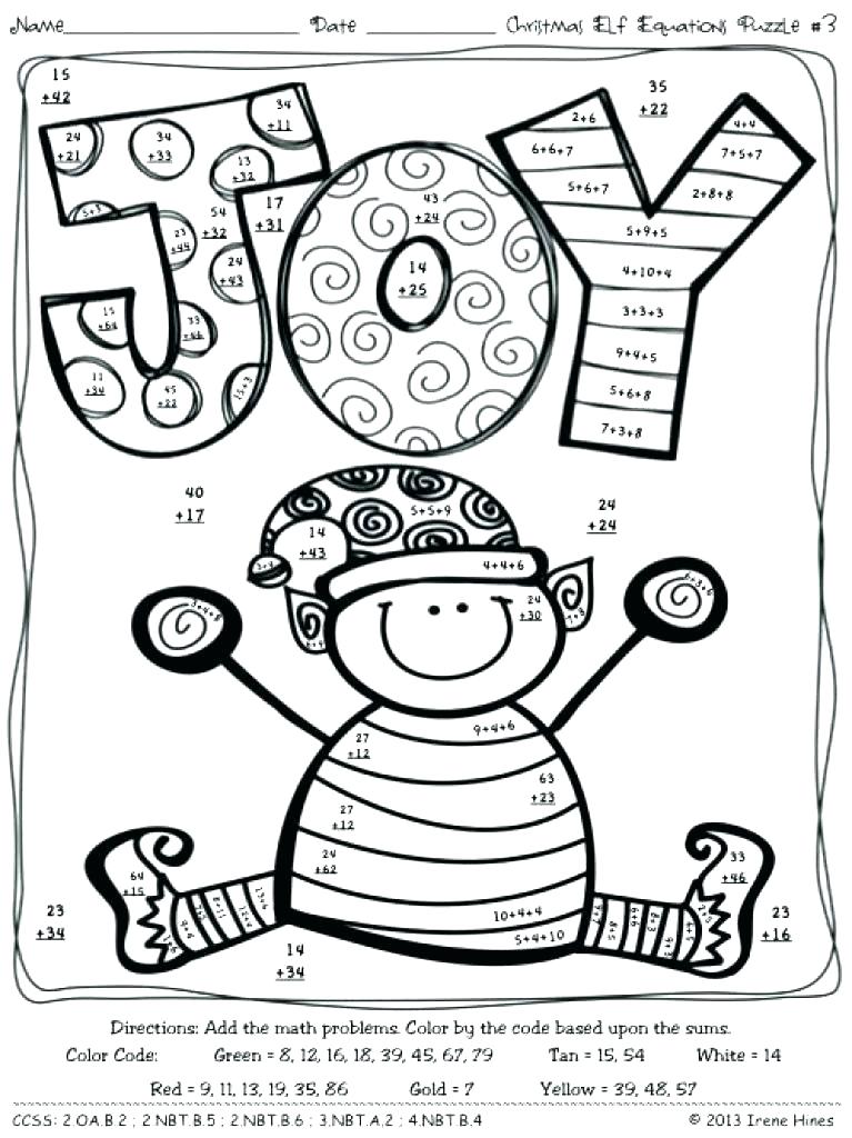 767x1024 Free Printable Math Addition Coloring Worksheets Kids Coloring