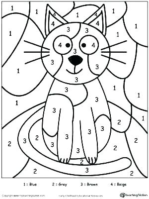 300x400 Halloween Color By Number Pages Color By Number Preschool