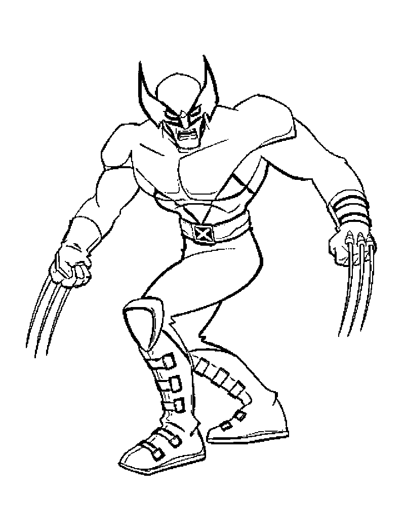 800x1050 Free Printable X Men Coloring Pages For Kids