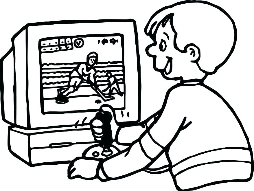 878x660 Computer Coloring Pages