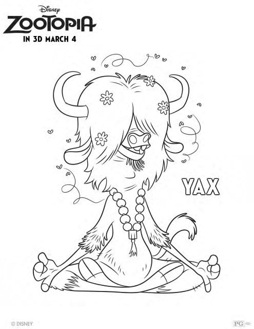 495x640 Free Disney Printables And Activity Pages Zootopia Characters