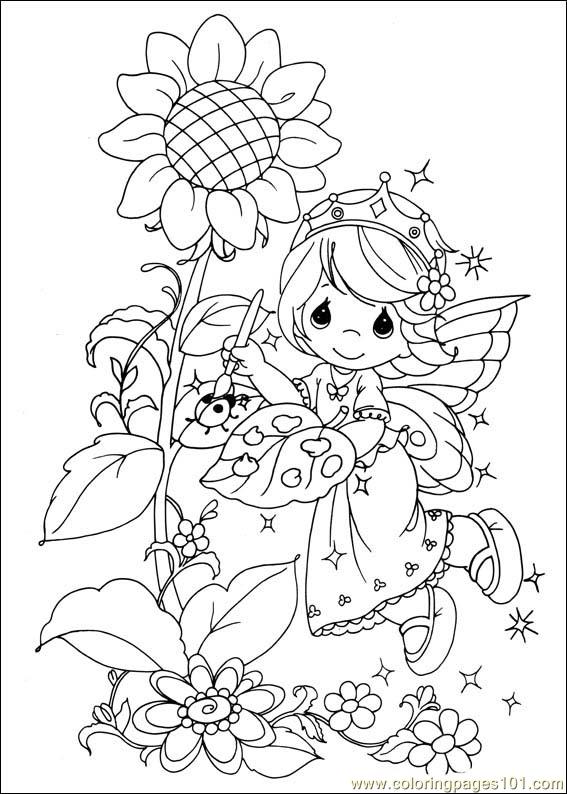 567x794 Precious Moments 42 Coloring Page