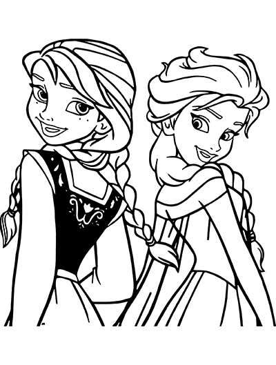 400x529 Anna And Elsa Coloring Pages 101 Frozen Coloring Pages April 2018