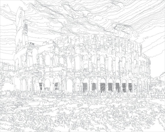 Colosseum Coloring Page