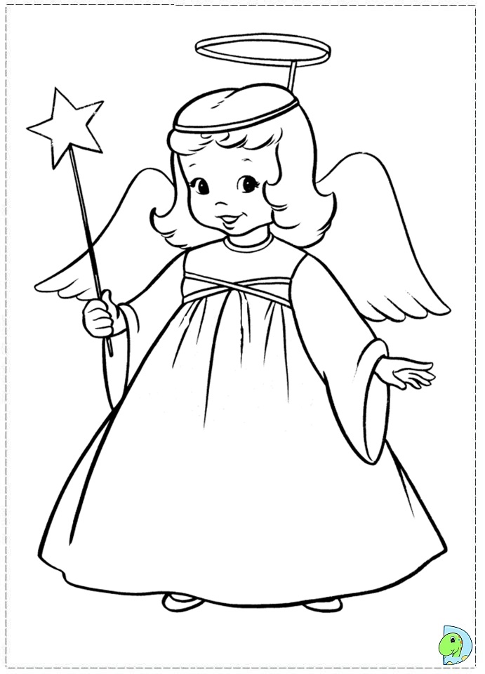 691x960 Angel Coloring Page, Christmas Angel Colouring Page