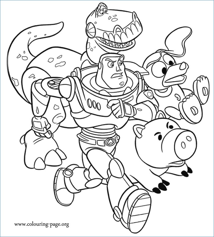 700x774 Toy Story Hamm And Rex Coloring Pages